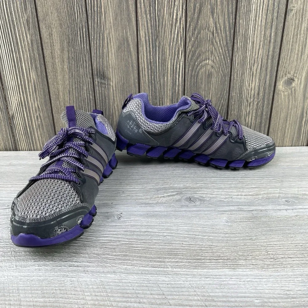 Adidas Climacool Women's Size 9.5 Purple Gray Athletic Running Shoes